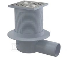 Alcadrain Trapas ALCAPLAST APV31, su NP grot., 105 x 105 mm, DN50, horizontalus