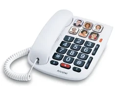Alcatel TMAX 10 Telefonas analogowy Baltas