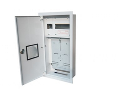 Alfako metalinis įleidžiamas skirstomasis įrenginys 1 X TL 3F elektroniniam skaitikliui + 11 apsaugų užrakto langelis RAL 9003A-RW12E