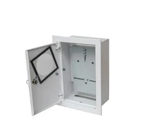Alfako Metalinis įleidžiamas skirstomasis įrenginys 1x1F elektroniniam skaitikliui, langų užraktas, RAL 9003 A-RW18E