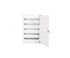 Alfako Modulis skirstytuvas 5x24 paviršiaus IP40 RAL9003 reg užrakto rėmelis su durimis (A- RZ52)