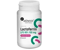 Aliness Laktoferino LFS 95 % 100 mg maisto papildas 60 kapsulių