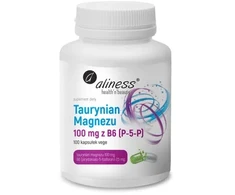 ALINESS Magnesium Taurate 100 mg with B6 (P-5-P) – dietary supplement – 100 capsules