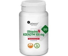 Aliness UbiquinoN natūralus kofermentas Q10 100 mg maisto papildas 100 kapsulių