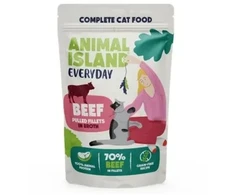 ANIMAL ISLAND Everyday jautiena pulled fillets in broth - wet cat food - 85g