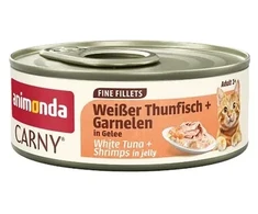 Animoda ANIMONDA Carny Fine Fillet želėje – baltasis tunas + krevetės 60 g