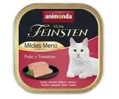 Animoda ANIMONDA Vom Feinsten Adult Mildes Menü kalakutiena with tomatoes – šlapias kačių maistas – 100g