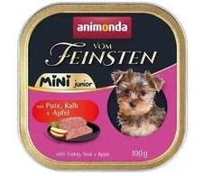 Šunų maistas - ANIMONDA Vom Feinsten Junior Mini kalakutiena with Veal and Apple 100g