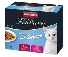 Kačių Maistas - ANIMONDA Vom Feinsten Kačiukams Drėgnas Maistas Su Padažu 8x85g