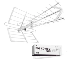DVB-T2 kryptinė antena Spacetronik EOS PRO Combo UHF+VHF LTE 5G (balta)