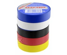 Anticor Elektros izoliacinės juostos 5 spalvos 19mm 18m 5vnt.