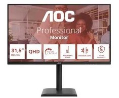 AOC E4 Q32E4U kompiuterio monitorius 80 cm (31,5") 2560 x 1440 px Quad HD LED juodas