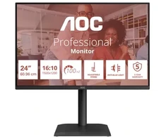 AOC E4 X24E4U monitorius komputerowy 61 cm (24") 1920 x 1200 px Full HD LED Juodas