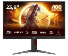 AOC G4 24G4HA kompiuterio monitorius 60,5 cm (23,8 colio) 1920 x 1080 pikselių „Full HD“ LED juoda, raudona