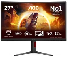 AOC G4 CQ27G4Z2P monitorius komputerowy 68,6 cm (27") 2560 x 1440 px Quad HD LCD Juodas, Raudona