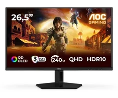 AOC G4 Q27G41ZDF kompiuterio monitorius 67,3 cm (26.5") 2560 x 1440 px Quad HD QD-OLED juodas, raudonas
