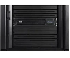 APC Smart-UPS 1500VA LCD RM nepertraukiamo maitinimo šaltinis, montuojamas į stelažą, kintamoji srovė 220/230/240 V, 1000 W, 1500 VA, RS-232, USB išvesties jungtys, 4 lizdai, 2U, juodas, su APC SmartConnect