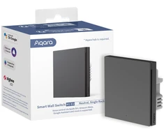 Aqara Išmanusis sieninis jungiklis H1 pilkas | Jungiklis | Vienas, su neutrale, Zigbee 3.0, ES, WS-EUK03-G
