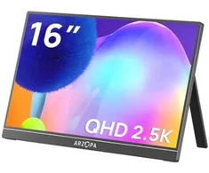 Arzopa Z1RC 16 monitorius komputerowy 40,6 cm (16") 2560 x 1600 px 2.5K Juodas