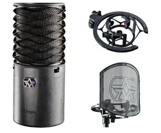 Ausinės Aston Microphones Origin komplektas: kondensatorinis mikrofonas + laikiklis + pop filtras