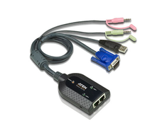 Jungiklis Aten ATEN KA7178 KVM adapteris, CPU modulis, VGA, USB, garsas, virtuali medija, dviguba išvestis