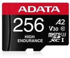 Atminties kortelė ADATA „Micro SDXC“ 256 GB, 10 klasės UHS-I/U3 A2 V30