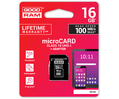 GOODRAM UHS-I 16GB Micro SD atminties kortelė