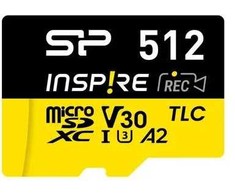 „Silicon Power Micro SDXC Power Inspire“ 512 GB V30 TLC 170/150 MB/s