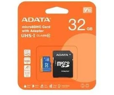 Atminties kortelė su adapteriu ADATA Premier AUSDH32GUICL10A1-RA1 (32 GB; 10 klasė, V10; + adapteris)