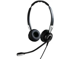 Ausinės Jabra Biz 2400 II QD Duo NC Ausinių rinkinys su laidu su lankeliu ant galvos Biuro/centrum telefoniczne Juodas, Sidabrinė
