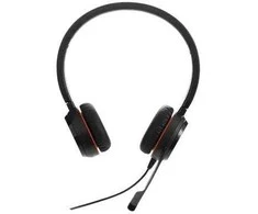 Ausinės Jabra Evolve 20 SE Ausinių rinkinys su laidu su lankeliu ant galvos Biuro/centrum telefoniczne USB Type-C / USB Type-A Juodas