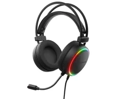 Ausinės Genesis Neon 614 RGB USB juoda