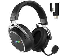 Ausinės HATOR Hypergang 3 Belaidės Ausinių rinkinys Bezprzewodowy su lankeliu ant galvos Gaming USB Type-C / USB Type-A Bluetooth Juodas