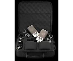Austrian Audio OC818 Dual Set Go Sidabrinis - dviejų didelės diafragmos kondensatorinių mikrofonų rinkinys