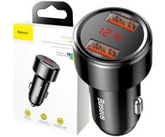 AUTOMOBILINIS ĮKROVIKLIS Baseus Magic CCMLC20A-01 45W 6A 2x USB-A QC 3.0