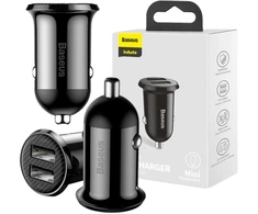 AUTOMOBILINIS ĮKROVIKLIS Baseus Grain Pro CCALLP-01 24W 4.8A 2x USB-A