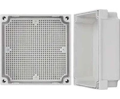 AWB171711 ABS korpusas 170x170x110, atsparus vandeniui su plastikiniais varžtais ir montavimo plokšte Pulsar