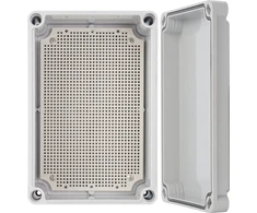 AWB382813 ABS korpusas 380x280x130, atsparus vandeniui su plastikiniais varžtais ir montavimo plokšte Pulsar