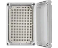 AWB382813 ABS korpusas 380x280x130, atsparus vandeniui su plastikiniais varžtais ir montavimo plokšte Pulsar