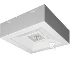 AWEX LOVATO N ECO LED 1W 125lm (atvira) 1h vienpaskirtė balta LVNO / 1W / ESE / AT / WH - LVNO / 1W / ESE / AT / WH