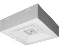 AWEX LOVATO N ECO LED 3W 315lm (atvira) 1h vienpaskirtė balta LVNO / 3W / ESE / AT / WH - LVNO / 3W / ESE / AT / WH