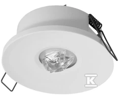 AWEX AXP IP65 / 20 ECO LED 3W 325lm (opt. low) 1h vienpaskirtis baltas AXPC / 3W / ESE / X / WH - AXPC / 3W / ESE / X / WH