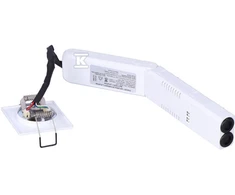 AWEX Avarinis šviestuvas LV3P IP20 LED 1W (pasirinktinai atviras) 1h vienos paskirties baltas LV3P/O/1W/B/1/SE/X/WH