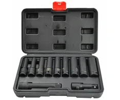 AW-Tools Smūginių galvučių rinkinys AWTools AW38688BL; 1/2''; 8-21 mm; 11 vnt.