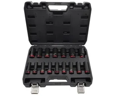 AW-Tools AWTOOLS SMŪGINIŲ GALVUČIŲ RINKINYS 1/2″ 16 vnt. 11-32mm ILGOS Juodas LINE