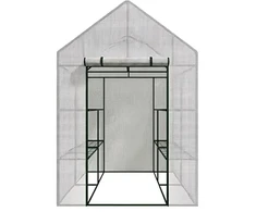 AWTOOLS Sodo šiltnamis BALTA 143x143x195cm
