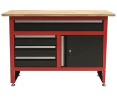 AWTOOLS DARBO STALAS 4 STALČIAI 120x60x85cm