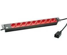 Bachmann Power Strip 19"" 1U 9x lizdai juodi