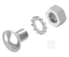 Baks SGM6X12 sraigtas su grybo formos galvute