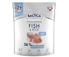 BALTICA Nutraceutic Hypoallergenic Light M žuvis with ryžiai – sausas Maistas šunims – 1kg